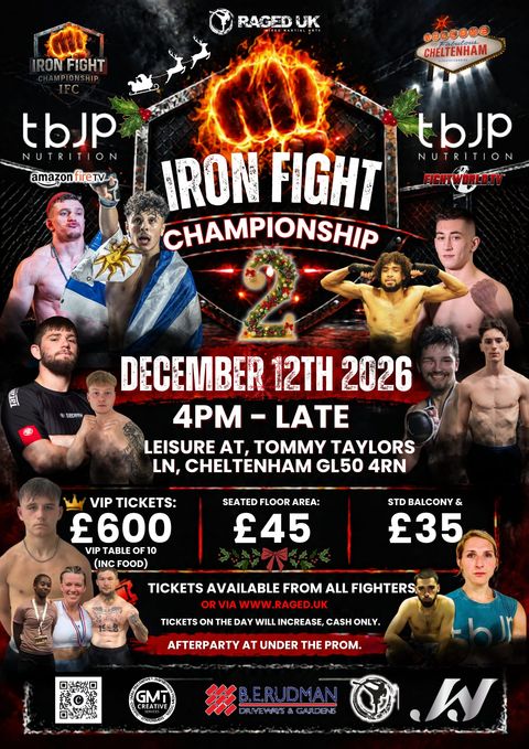 Official poster for Iron Fight Championship 2