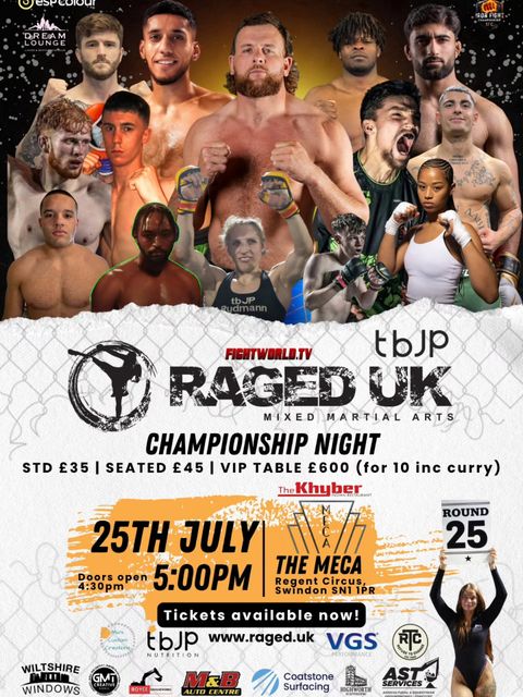 RAGED UK MMA 25 artwork